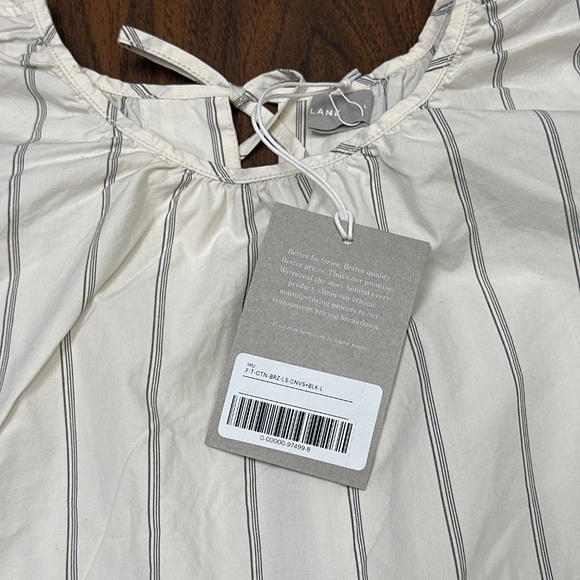 NWT - Everlane Tie Back Blouse - Sz L - Picture 2 of 4